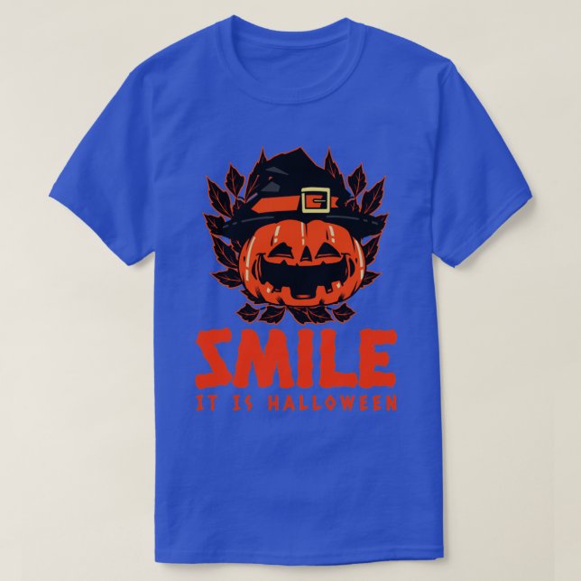 T-shirt Souriez C'Est Halloween1 (Design devant)