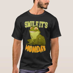 T-shirt Souriez C'est lundi grenouille