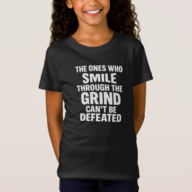 T-Shirt Sourire broyer gymnase motivation citation avec te (Devant)