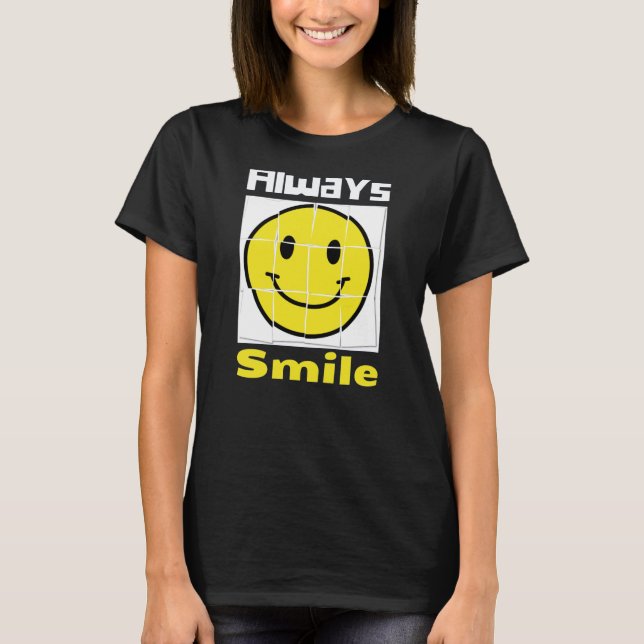 T-shirt sourire émoji (Devant)