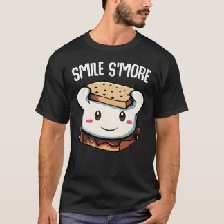 T-shirt Sourire encore plus jolies smores camping feu de c