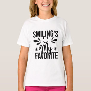 T-shirt Sourire est mon préféré, sourire est mon préféré