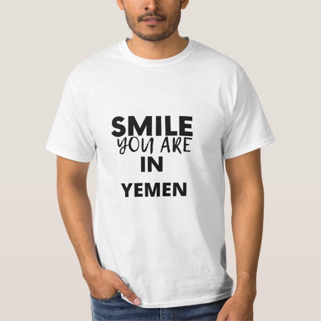 T-SHIRT SOURIRE QUE VOUS ÊTES AU YÉMEN (Devant)