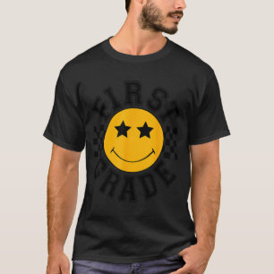 T-shirt Sourire rétro de première année Rentrée scolaire