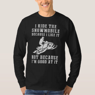 T-shirt Sourires de motoneige - Drôle Te motoneige, équita