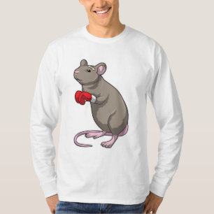 T-shirt Souris à Boxing avec gants de Boxing