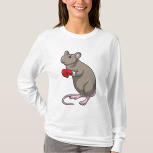 T-shirt Souris à Boxing avec gants de Boxing
