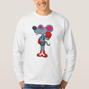 T-shirt Souris à Boxing avec gants de Boxing