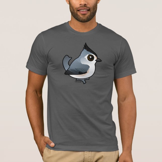 T-shirt Souris à crête noire (Devant)