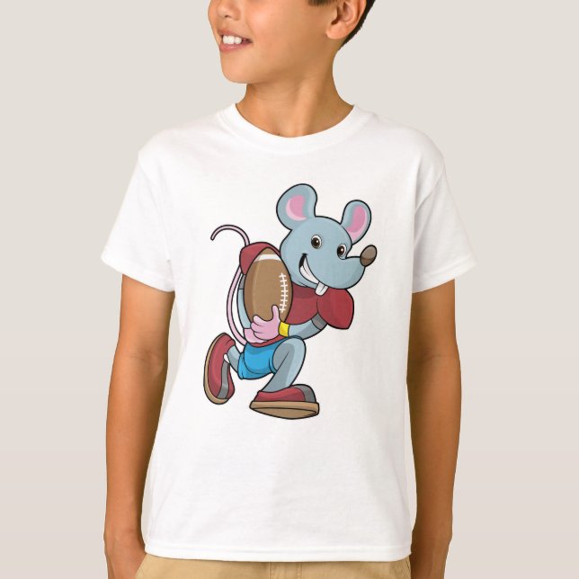 T-shirt Souris au football avec équipement (Devant)