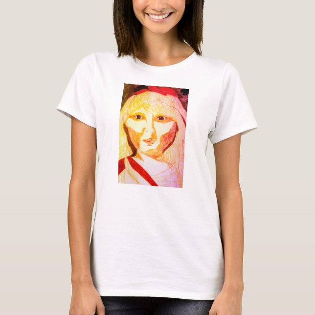 T-shirt Souris avec croquis fille (Devant)