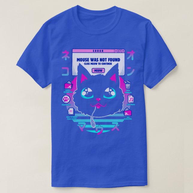 T-shirt Souris de chat Vapor introuvable par Tobe Fonseca (Design devant)