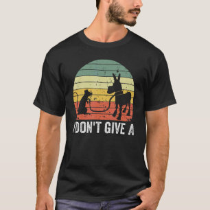 T-shirt souris marchant un âne je ne donne pas de rats