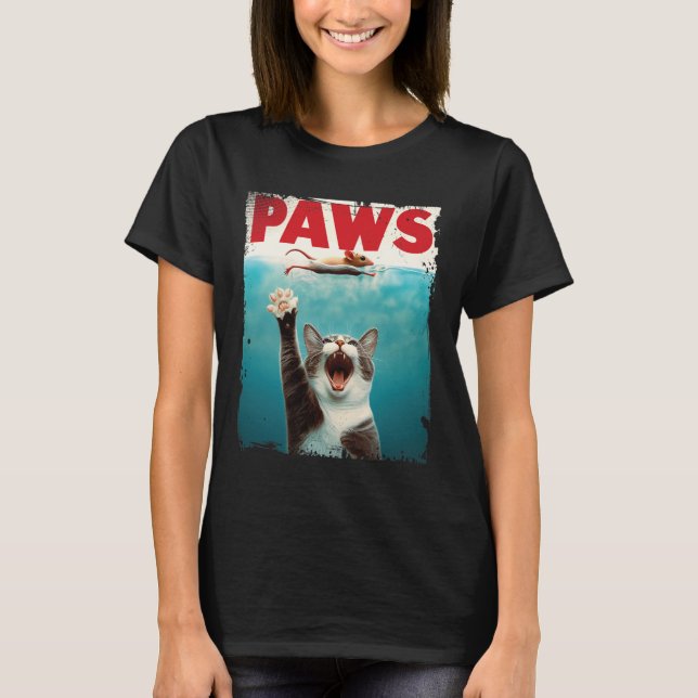 T-shirt Souris Parodique Chat Souris Humoristique Chat Cha (Devant)