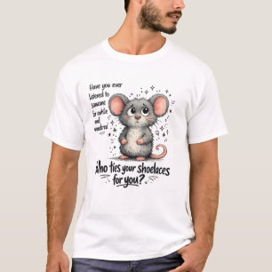 T-shirt Souris rétro sarcastique disant humour mignon et s