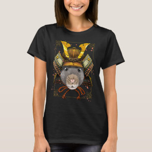 T-shirt Souris Samurai Rat Japonais Guerrier Bushido Japon