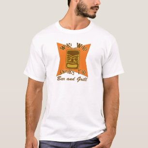 T-shirt sournois de bar et grill de Tiki