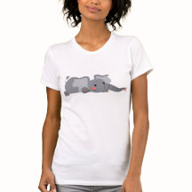T-shirt sournois de femmes d'éléphant de bande