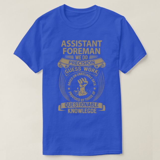 T-shirt Sous-chef contremaître adjoint contremaître Nous f (Design devant)