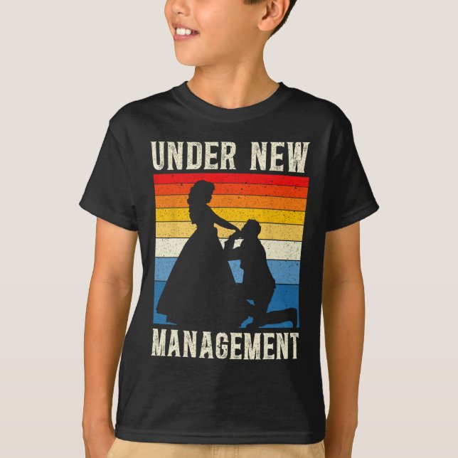 T-shirt Sous la direction du nouveau marié Mariage Enterre (Devant)