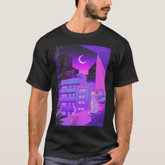 T-shirt Sous La Lune Néon