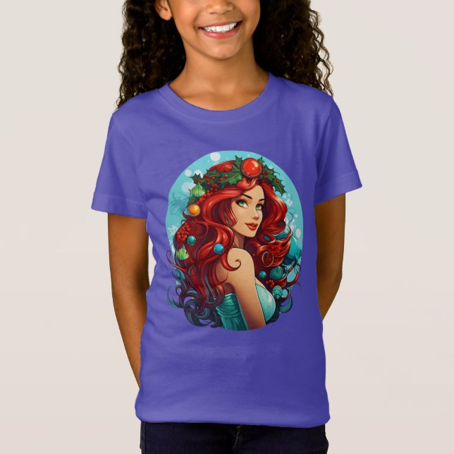 T-Shirt Sous la mer : Chemise Sirène (Devant)