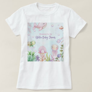 T-shirt Sous la mer, maman doit être chemise