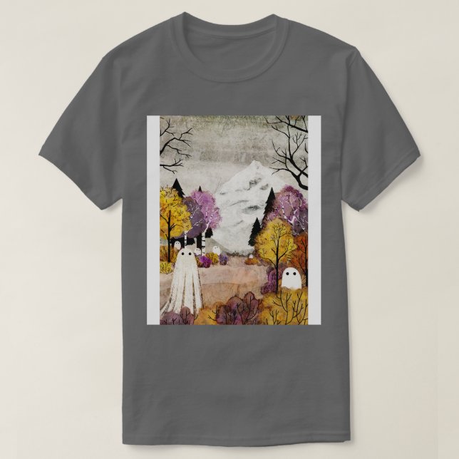 T-shirt sous la montagne (Design devant)