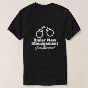 T-shirt Sous la nouvelle direction Just Marié drôle menott