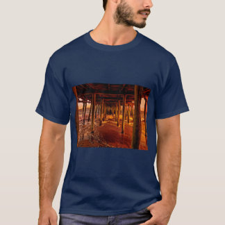 T-shirt Sous la promenade Old Orchard Beach Pier à Main
