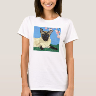 T-shirt Sous le bébé de wmn de fleurs de cerisier - chaux