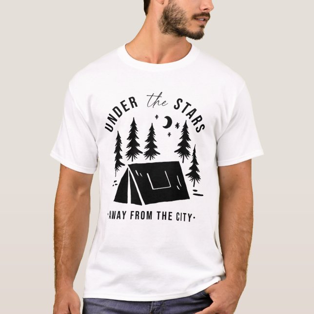 T-shirt Sous Les Étoiles De La Ville (Devant)