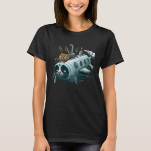 T-shirt Sous-marin Chimera Sous-marin Chat Enfants