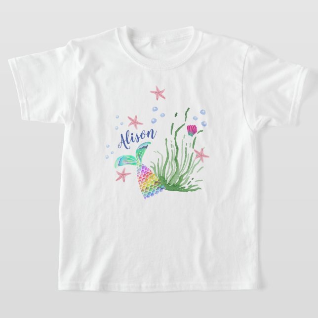 T-shirt Sous Nom personnalisé de la mer (Poser)