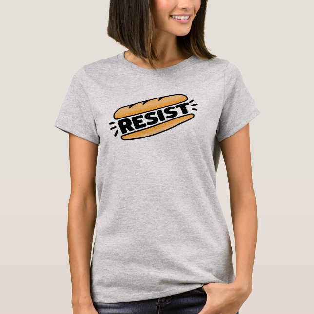 T-shirt Sous Sandwich résiste au fascisme (Devant)