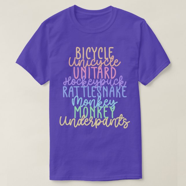 T-shirt Sous-vêtements singe Rainbow Fan citation noir (Design devant)