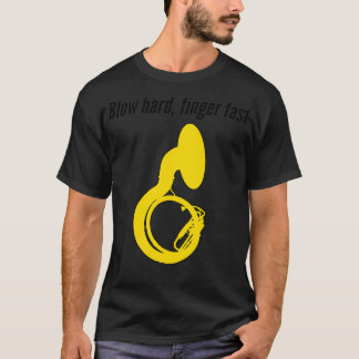 T-shirt Sousaphone BLOQUER DOIGT DOIGT RAPIDE Sousaphone d