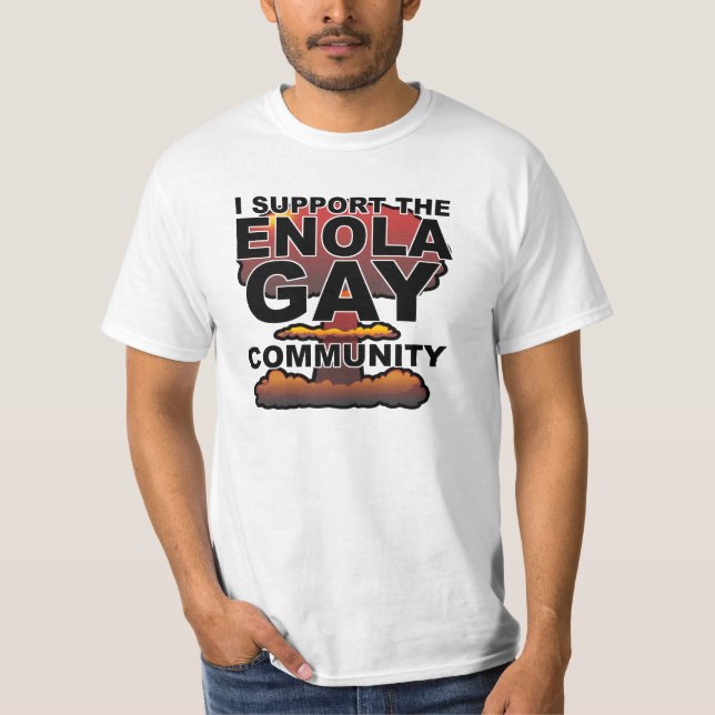 T-shirt Soutenez la communauté gay d'Enola (Devant)