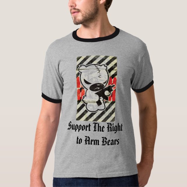 T-shirt Soutenez la droite d'armer des ours (Devant)