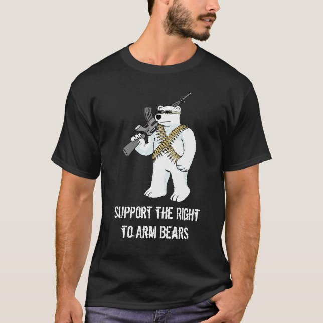 T-shirt Soutenez la droite d'armer des ours (Devant)