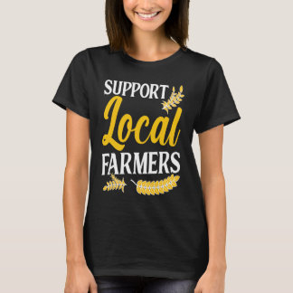 T-shirt Soutenez les agriculteurs locaux Ferme de récolte