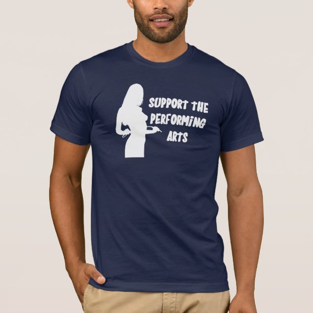 T-shirt Soutenez les arts du spectacle (Devant)