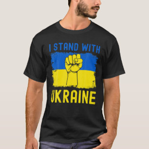 T-shirt Soutenez L'Ukraine Drapeau Je Me Trouve Avec L'Ukr