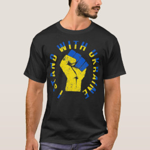 T-shirt Soutenez l'Ukraine Je prends position avec l'Ukrai