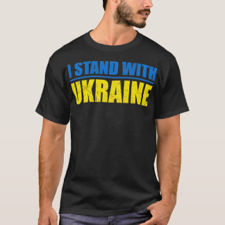 T-shirt Soutenez l'Ukraine Je suis avec l'Ukraine Drapeau