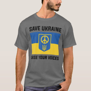 T-shirt Soutenez l'Ukraine Sauvez l'Ukraine Élevez vos voi