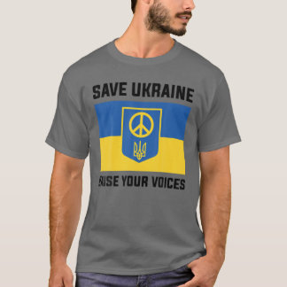 T-shirt Soutenez l'Ukraine Sauvez l'Ukraine Élevez vos voi