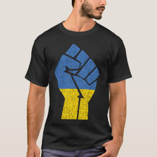 T-shirt Soutenez l'Ukraine Tenez avec l'Ukraine Drapeau uk