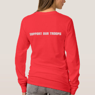 T-shirt Soutenez nos troupes - blanc