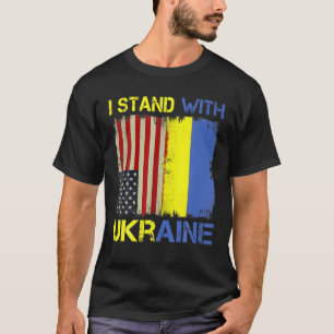 T-shirt Soutenez Ukrainiens Drapeau Vintage Ukraine Ukrain